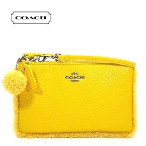 Coach 64765B Nolita Wristlet with Shearling